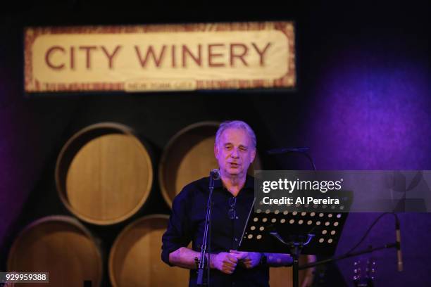 James Gleick performs as part of the Wesley Stace's Cabinet of Wonders variety show at City Winery on March 9, 2018 in New York City.