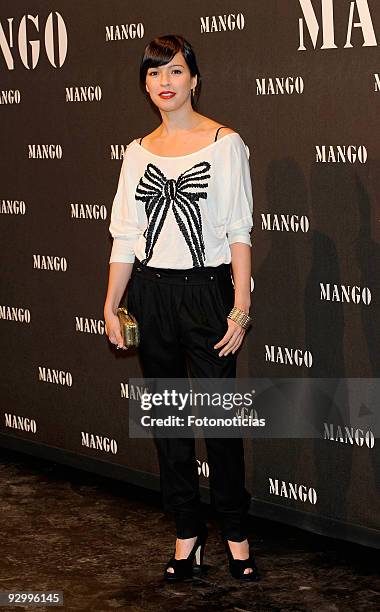 Veronica Sanchez attends the Mango new collection launch party, at the Caja Magica on November 11, 2009 in Madrid, Spain.