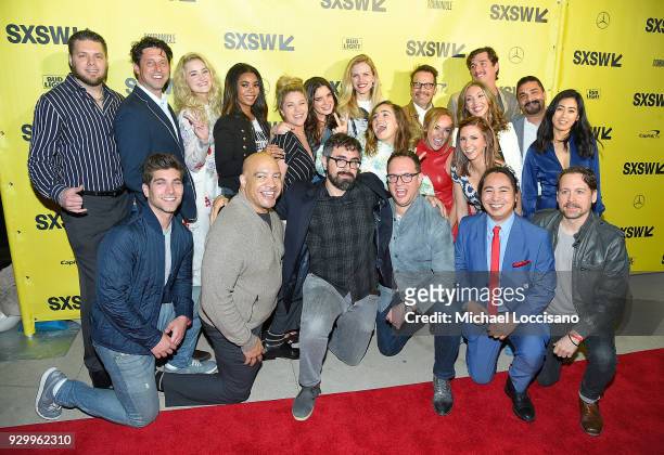 The cast and crew of "Support The Girls" attends the premiere for the movie during the 2018 SXSW Conference and Festivals at the ZACH Theatre on...