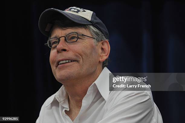 Stephen King promotes "Under The Dome" at the North Point Boulevard Walmart on November 11, 2009 in Dundalk, Maryland.