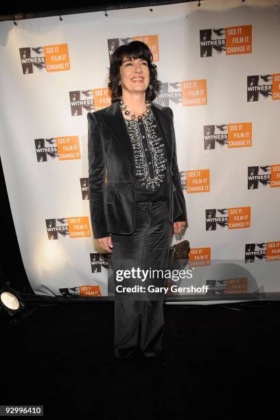 News journalist Christiane Amanpour attends the 5th annual Focus for Change benefit dinner & concert at Roseland Ballroom on November 11, 2009 in New...