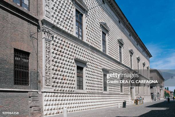 Palazzo dei Diamanti, 1493-1503, by Biagio Rossetti , Ferrara , Emilia Romagna. Italy, 15th-16th century.