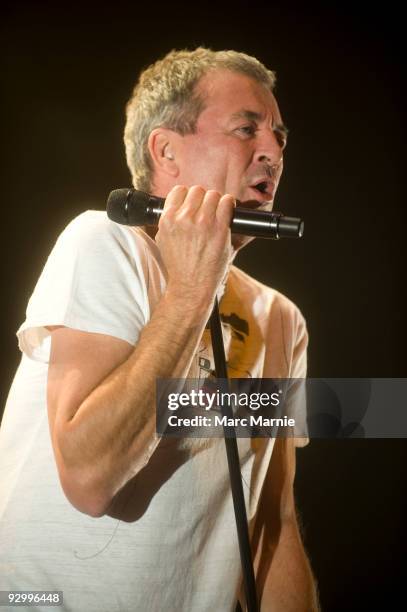 Ian Gillan of Deep Purple perform at Clyde Auditorium on November 11, 2009 in Glasgow, Scotland.