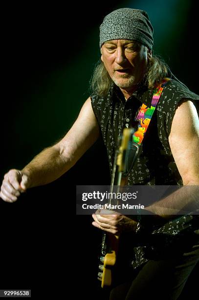 Roger Glover of Deep Purple perform at Clyde Auditorium on November 11, 2009 in Glasgow, Scotland.
