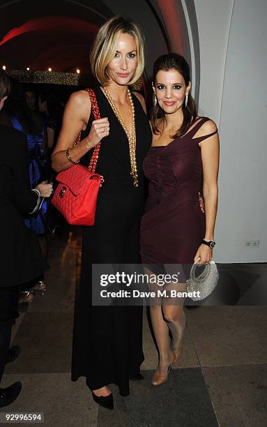 Lisa Butcher and Linda Papadopoulos attend the Cosmopolitan Ultimate Women Of The Year Awards, at the Banqueting House on November 11, 2009 in...