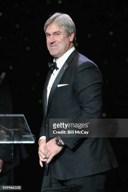 Philadelphia Eagles Head Football Coach Doug Pederson winner of the 29th Annual Earle "Greasy" Neal Award for Professional Coach of the Year attends...