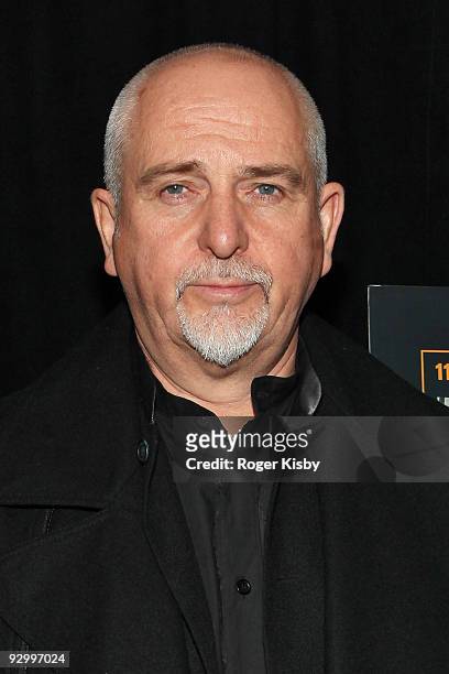 Peter Gabriel attends the fifth annual Focus for Change benefit dinner and concert at Roseland Ballroom on November 11, 2009 in New York City.