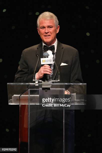 Master of Ceremonies Lou Tilley attends the 81st Annual Maxwell Football Club Awards Gala March 9, 2018 at Tropicana Atlantic City in Atlantic City,...