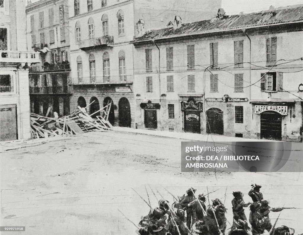 Barricade in Corso Garibaldi, food riots in Milan