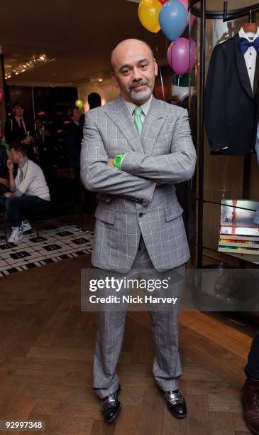 Designer Christian Louboutin attend the Lanvin Party to celebrate the release of Mika's EP 'Songs Of Sorrow' on November 11, 2009 in London, England.