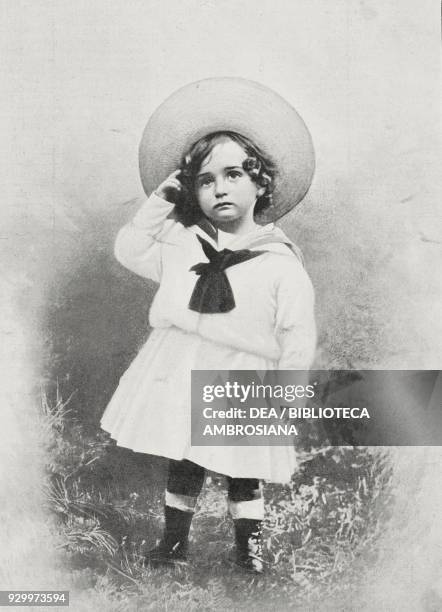 Aleksej Nikolaevic Romanov , Hereditary Grand Duke of Russia, photograph by Kossatkin Rostowsky, from L'Illustrazione Italiana, Year XXXIII, No 39,...