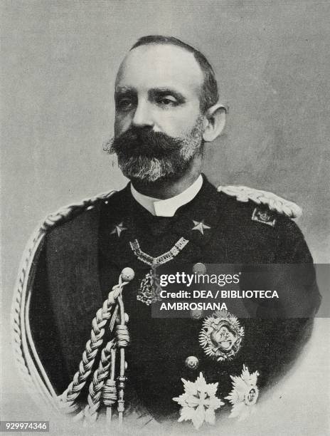 Thomas of Savoy-Genoa , Duke of Genoa and Italian admiral, photo by Schemboche, from L'illustrazione Italiana, Year XXVIII, No 14, April 7, 1901.