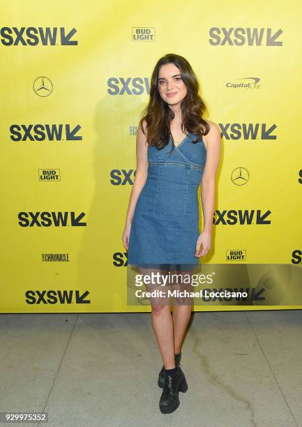 Actress Dylan Gelula attends the "Support The Girls" premiere during the 2018 SXSW Conference and Festivals at the ZACH Theatre on March 9, 2018 in...