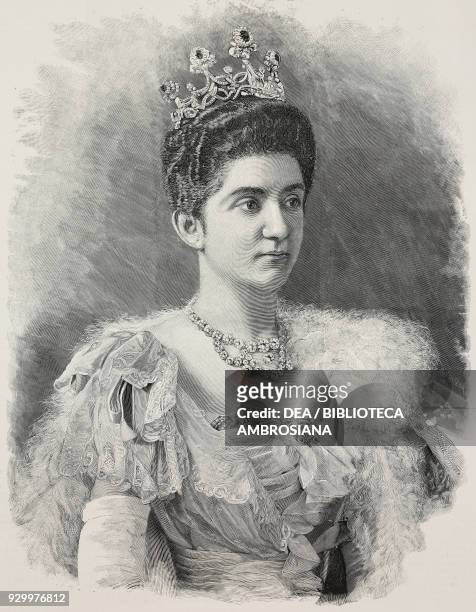Elena of Savoy , Queen Consort of Italy, photo by G Brogi, from L'illustrazione Italiana, Year XXVIII, No 23, June 9, 1901.