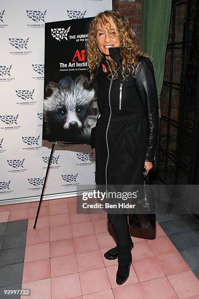 Designer Ann Dexter-Jones attends the Humane Society of the United States Cool vs. Cruel awards at The Bowery Hotel on November 11, 2009 in New York...