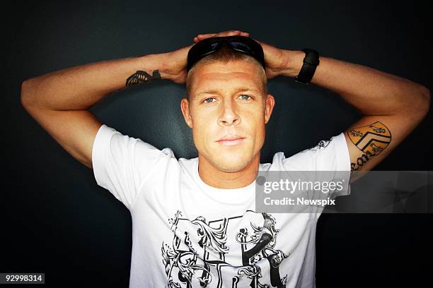 World Champion Surfer, Mick Fanning, in Surry Hills ahead of his book tour, before he leaves for Hawaii to decide the winner of the 2009 World...