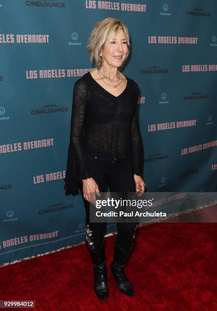 Actress Lin Shaye attends the premiere of "Los Angeles Overnight" at Arena Cinelounge on March 9, 2018 in Hollywood, California.