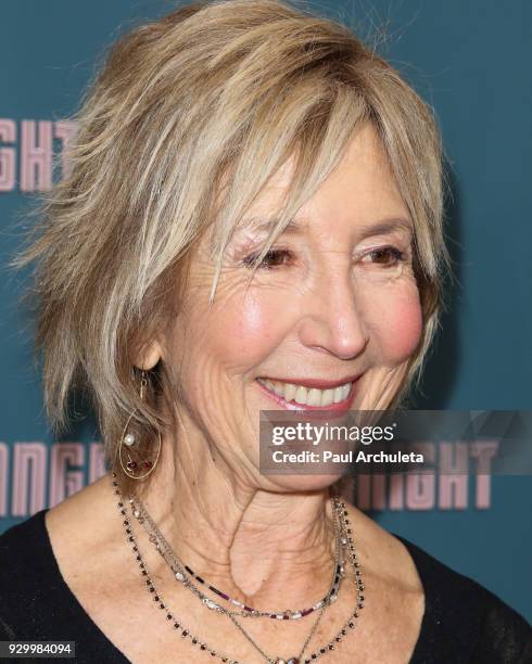 Actress Lin Shaye attends the premiere of "Los Angeles Overnight" at Arena Cinelounge on March 9, 2018 in Hollywood, California.