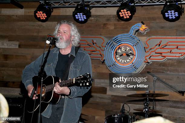 Robert Earl Keen performs in concert at the Texas Monthly party during the South By Southwest Conference and Festivals at the Yeti Flagship store on...