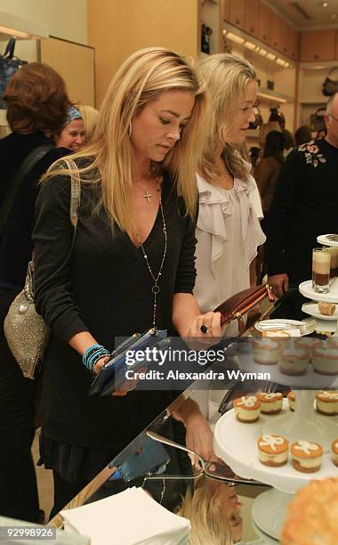 Denise Richards attends a cocktail hosted by Platine Pop-Up Bakery and Anya Hindmarch to Benefit CoachArt on November 11, 2009 in Los Angeles,...