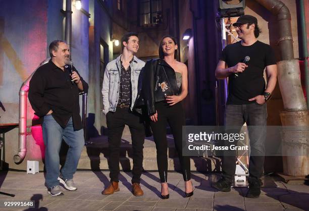 Producer Jon Landau, actor Keean Johnson, actor Rosa Salazar and director Robert Rodriguez attend the SXSW Film Opening Night Party presented by...