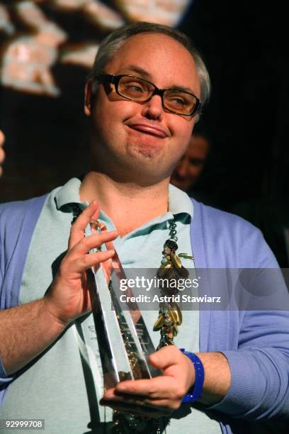 Mickey Boardman receives the 2009 Compassion In Fashion Award at The Humane Society of the United States & The Art Institute's Fifth Annual Cool vs....