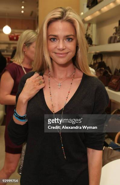 Denise Richards attends a cocktail hosted by Platine Pop-Up Bakery and Anya Hindmarch to Benefit CoachArt on November 11, 2009 in Los Angeles,...