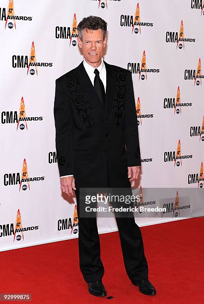 Randy Travis attends the 43rd Annual CMA Awards at the Sommet Center on November 11, 2009 in Nashville, Tennessee.