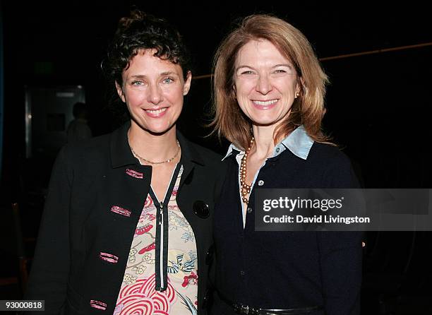 Writer/director Rebecca Miller and Film Independent executive director Dawn Hudson attend Film Independent's screening of "The Private Lives of Pippa...