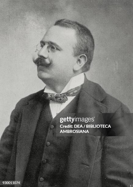 Francesco Saverio Nitti , Italian politician, from L'Illustrazione Italiana, Year XXXVIII, No 15, April 9, 1911.