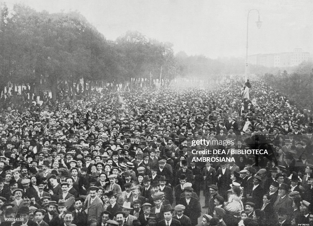 Popular demonstration against A. Maura, Madrid