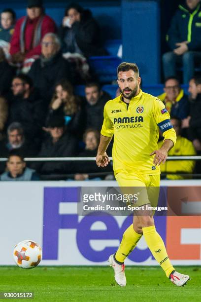 Mario Gaspar Perez Martínez of Villarreal CF in action during the UEFA Europa League 2017-18 Round of 32 match between Villarreal CF and Olympique...