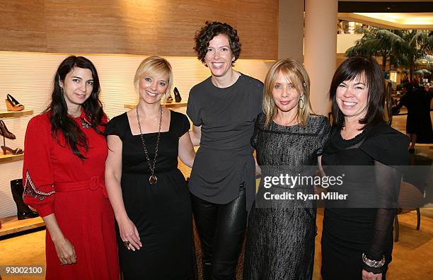 Actress Shiva Rose, Executive Fashion and Beauty Editor Avril Graham, Fendi President Stacy Van Praagh, Actress Rosanna Arquette and South Coast...