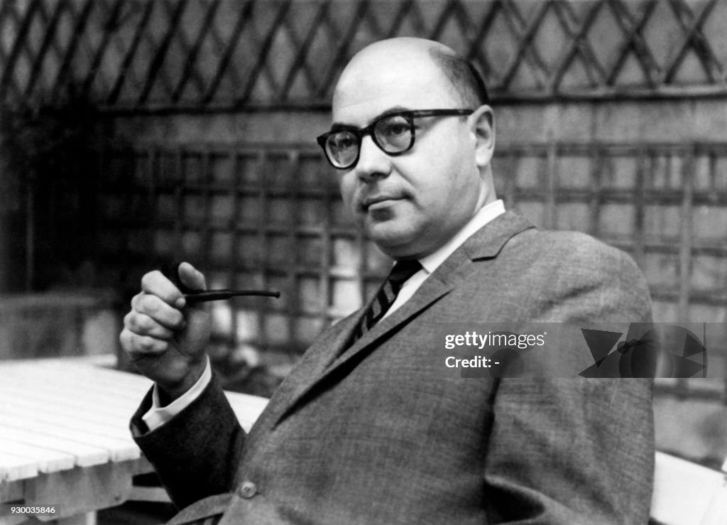 French writer Jacques Borel poses after winning the Prix Goncourt for