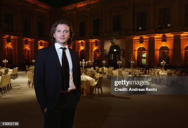 Manuele Malenotti, vice president of Belstaff, attends at the gala dinner BELSTAFF FOR PEACE to the 10th World Summit of Nobel Peace Laureates at the...