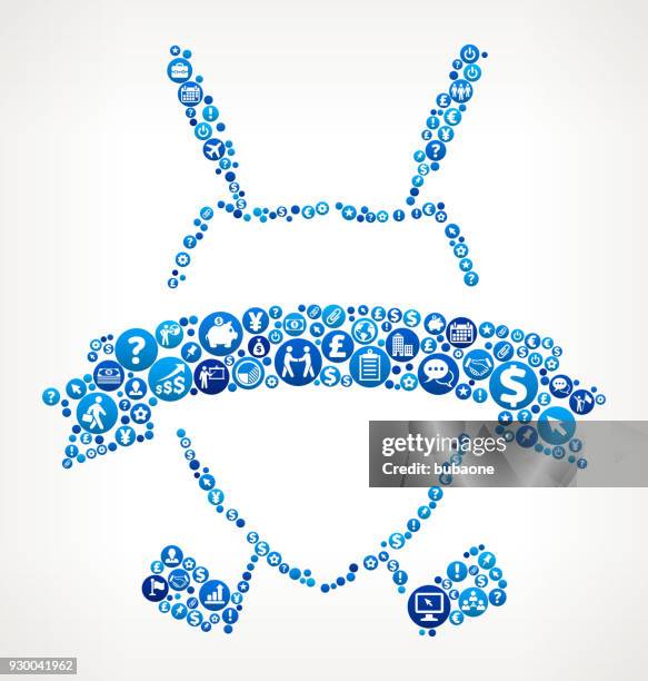 golf crest and golf clubs business and finance blue icon pattern - wood conference table stock illustrations