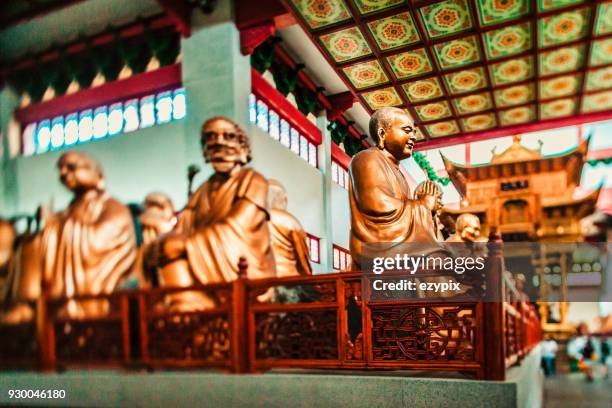 ancient monks at lingyin temple, hangzhou - jiangyin stock pictures, royalty-free photos & images