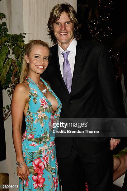 Haley Bracken and Nathan Bracken attend the Cartier Trinity Collection Launch at Altona on November 12, 2009 in Sydney, Australia.