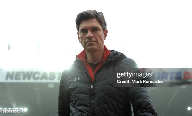 Mauricio Pellegrino, Manager of Southampton arrives at the stadium prior to the Premier League match between Newcastle United and Southampton at St....