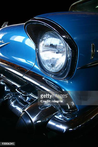 clásico estadounidense de automóviles (1957 - hotrod car fotografías e imágenes de stock