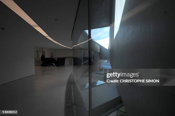 View of the National Museum of the XXI Century Arts, the Maxxi, during the architectural preview on the occasion of the completion of the building on...