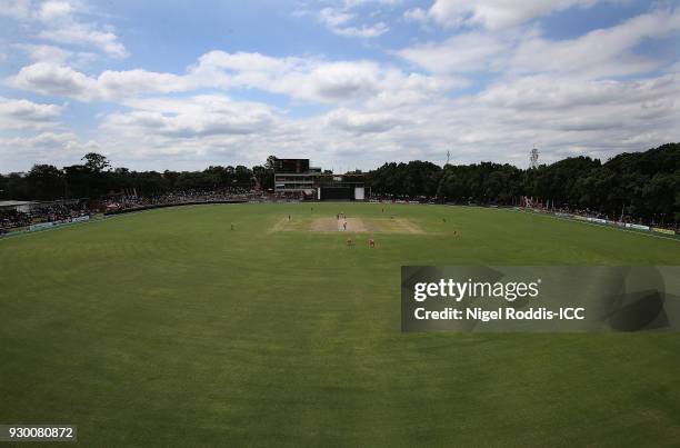 General view during the ICC Cricket World Cup Qualifier between Zimbabwe and Afghanistan at Queens Sorts Club on March 10, 2018 in Bulawayo, Zimbabwe.