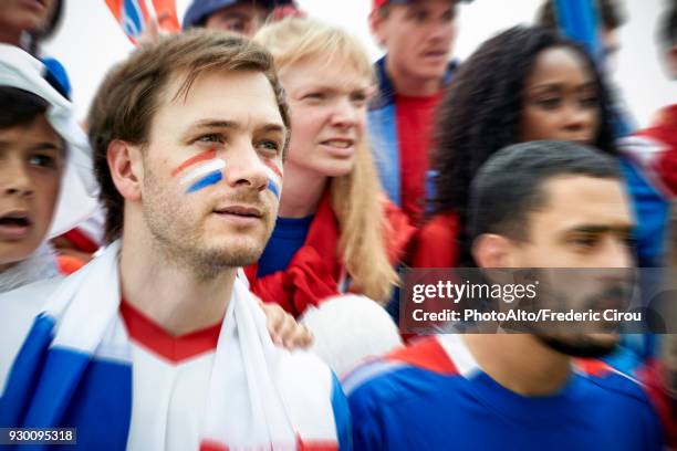 french football fans watching football match - thug boy stock pictures, royalty-free photos & images