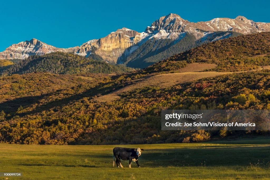 Cimarron Mountain Range in southwestern Colorado of the San Juan Mountains in Ouray County