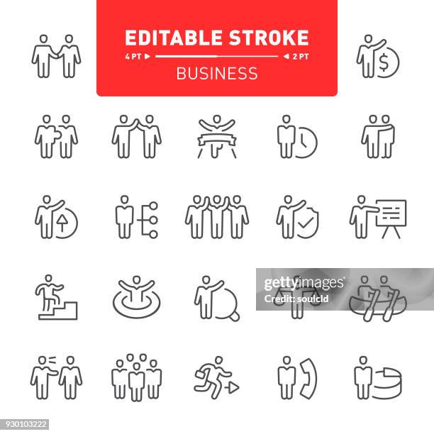 business icons - team conflict stock illustrations