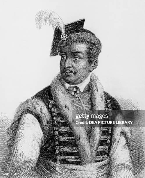 Stanislaw I Leszczynski , King of Poland, Grand Duke of Lithuania, and Duke of Lorraine and Bar, 19th century print.