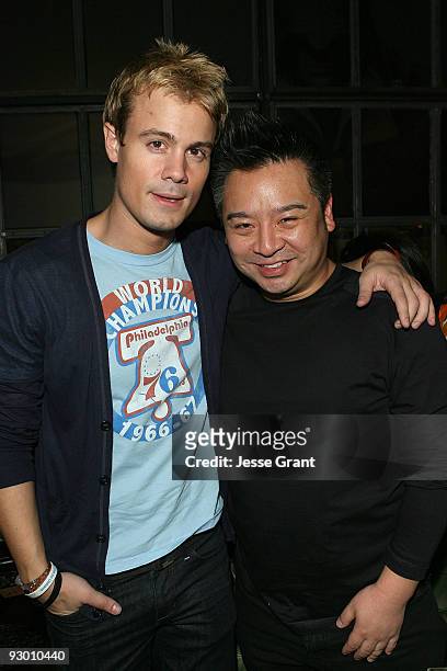 Actors Gregory Michael and Rex Lee attend the Maxim and Ubisoft launch celebration of Assassin�s Creed II at Voyeur on November 11, 2009 in West...