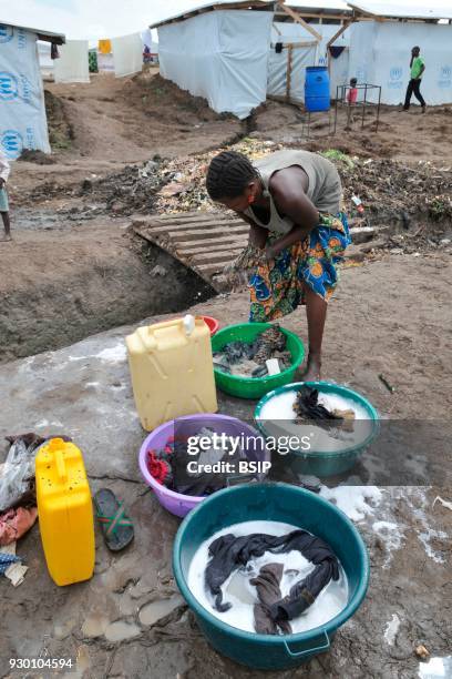 Congolese refugee camp in Uganda.