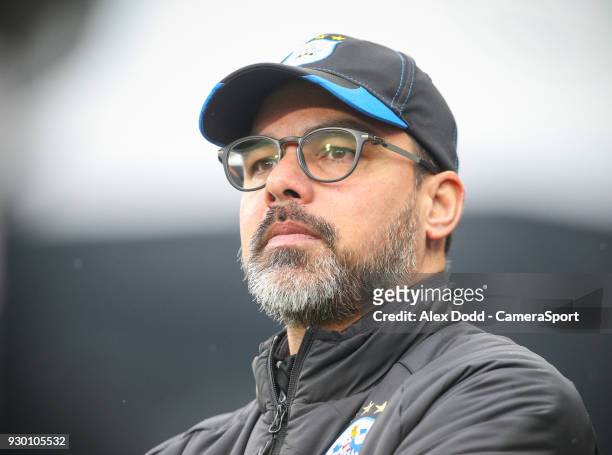 Huddersfield Town manager David Wagner during the Premier League match between Huddersfield Town and Swansea City at John Smith's Stadium on March...