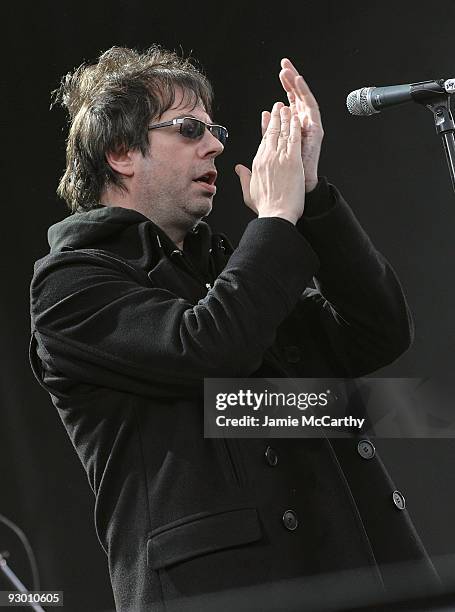 Ian McCulloch of Echo & the Bunnymen performs at the 2009 All Points West Music & Arts Festival at Liberty State Park on August 2, 2009 in Jersey...